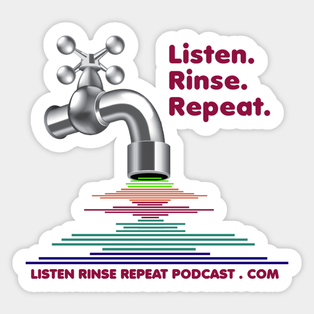 Listen Rinse Repeat Logo Sticker by Listen Rinse Repeat